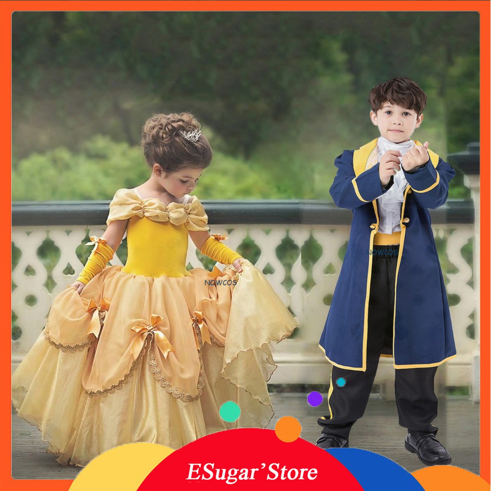 Beauty and The Beast Prince Costume for Kids Boy Uniform Suit