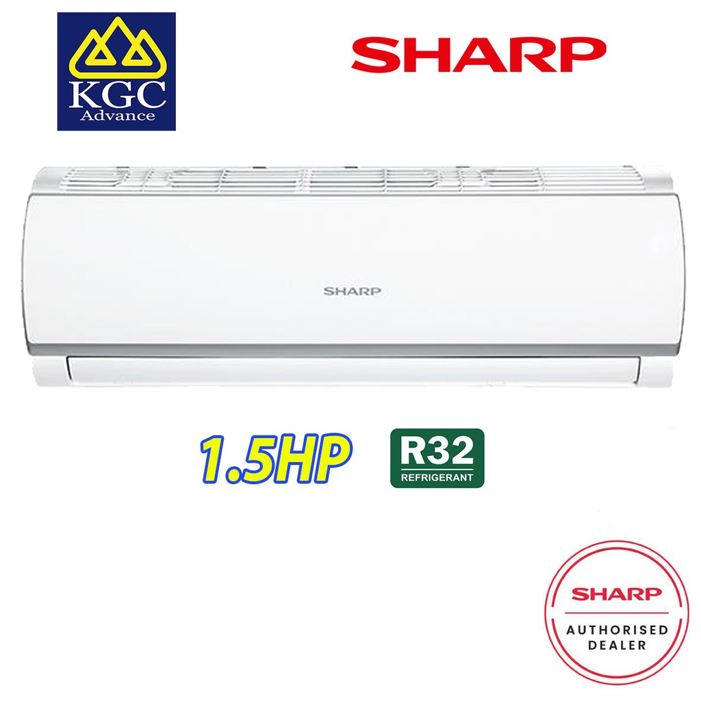 Sharp R32 Gas Non-Inverter Air Conditioner (1.5HP) | Shopee Malaysia