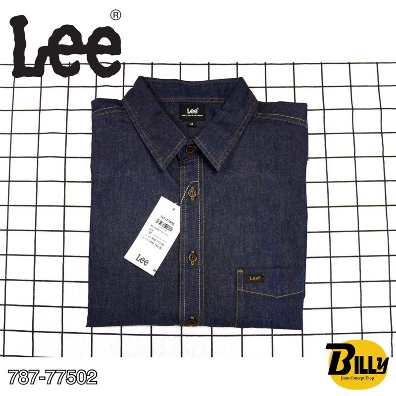 LEE Brand Men Short Sleeve Denim Shirts(787-77502) | Shopee Malaysia