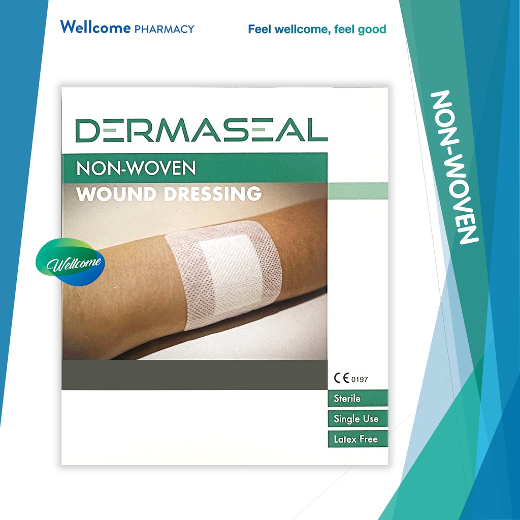 Dermaseal Sterile SingleUse NonWoven Wound Dressing (6cm x 7cm / 10cm