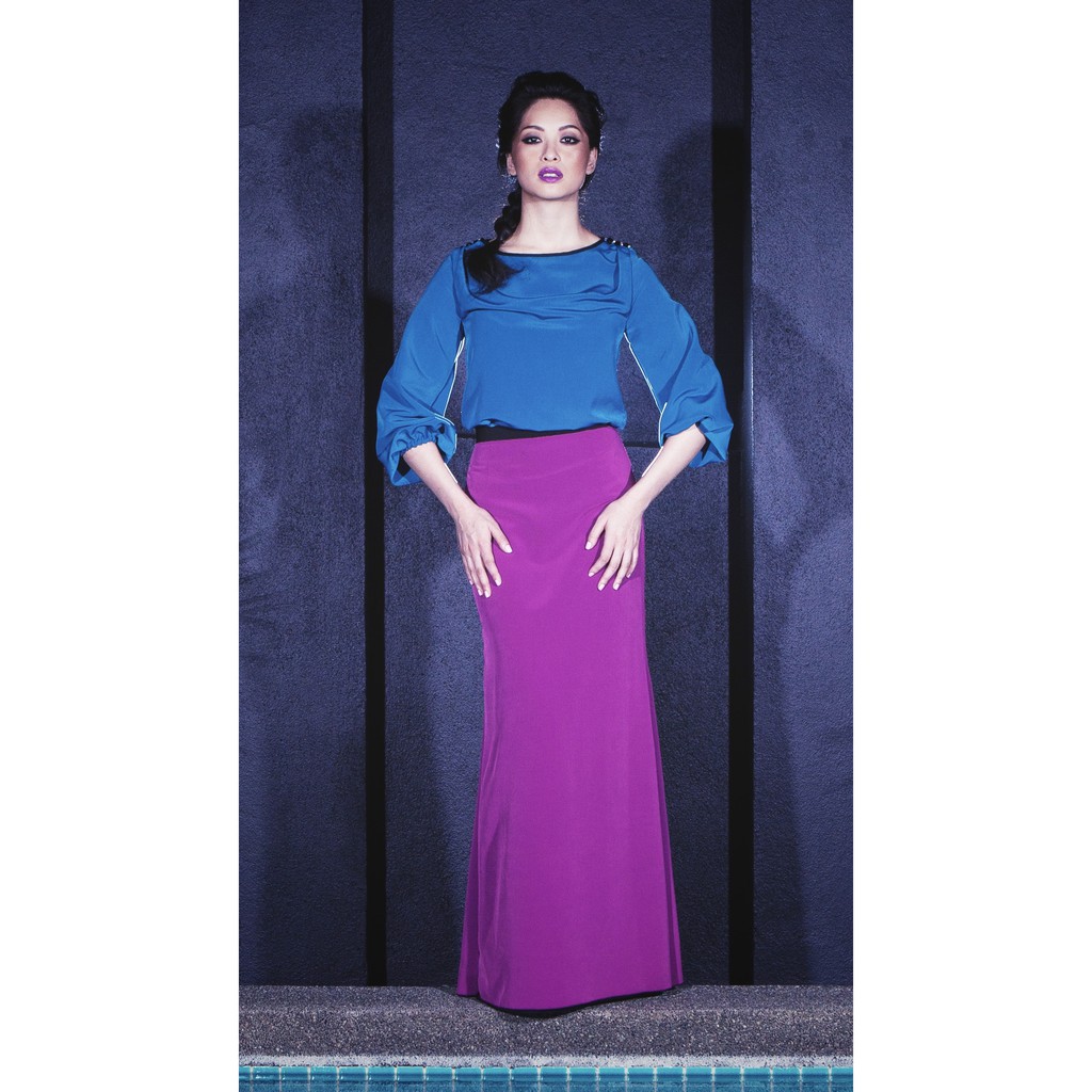 Baju Raya Colour Block Justin Yap Collection | Shopee Malaysia