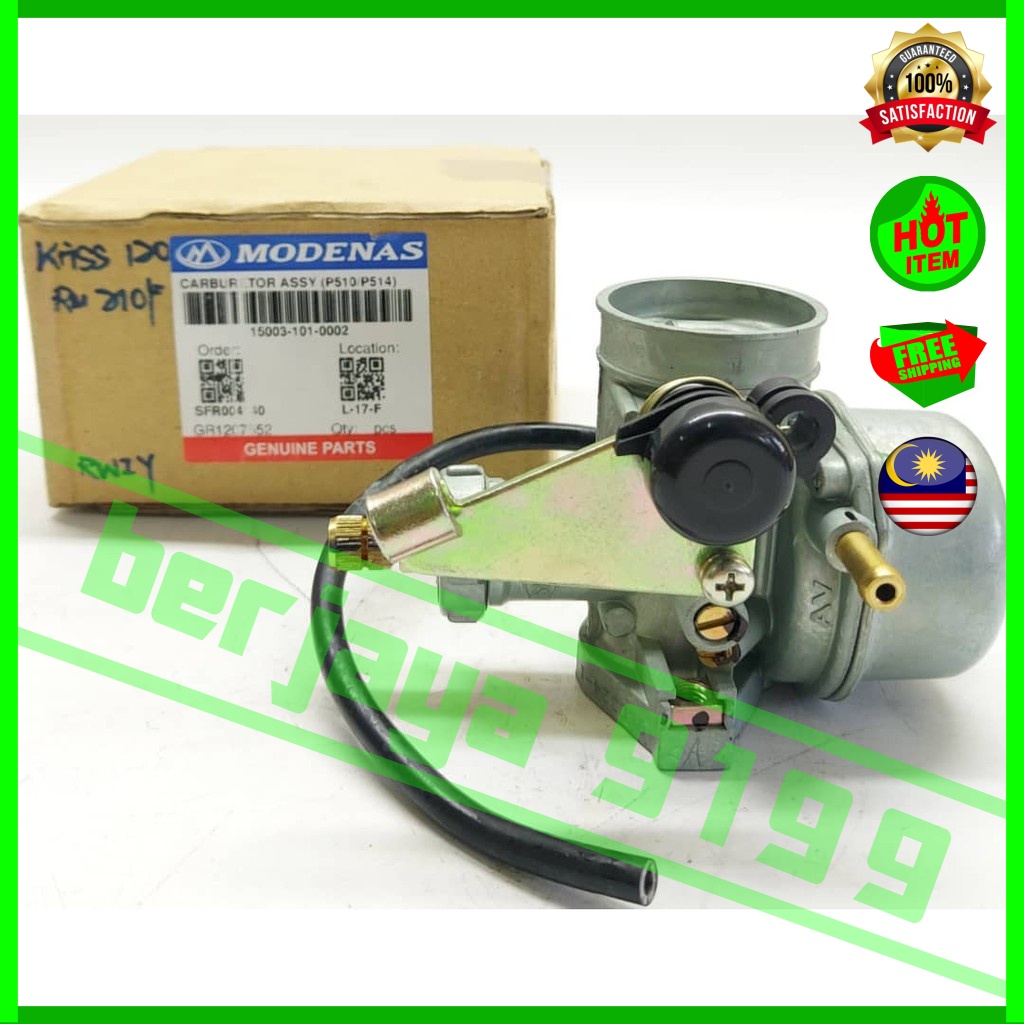 100 Original Modenas Kriss 120 / Kriss120 / Kriss120 Carburetor Carb