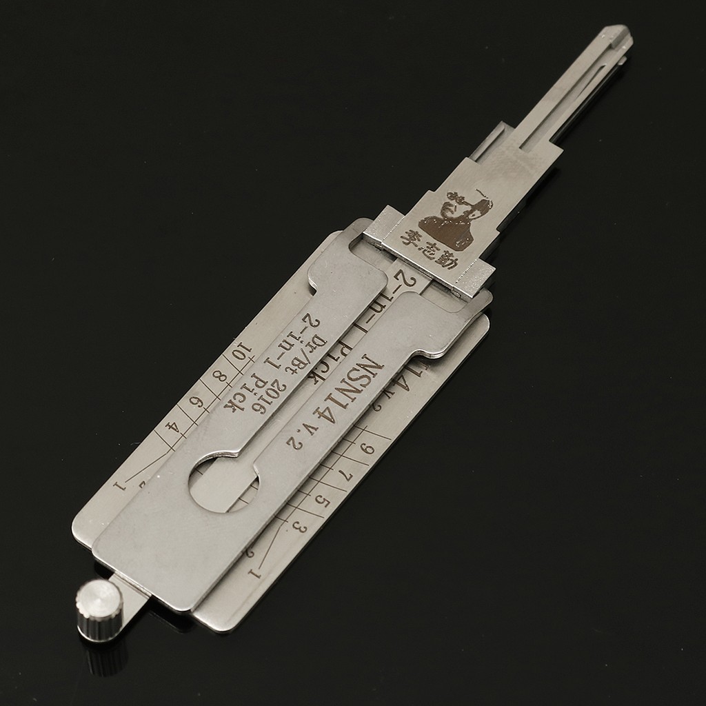 NSN14 Dr/Bt 2 in 1 Car Door Lock Pick Decoder Unlock Tool Locksmith ...