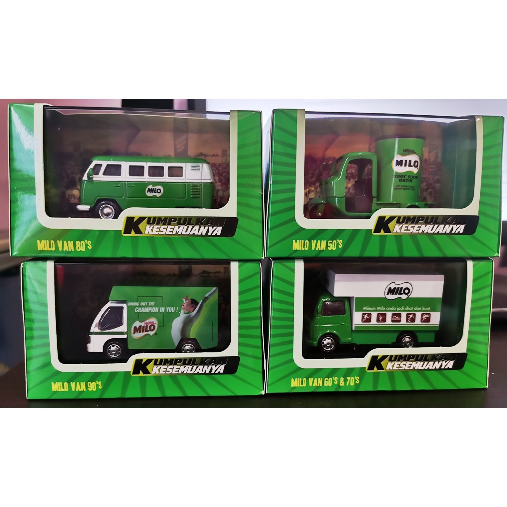 Milo Truck / Van Full set (4 units) Shopee Malaysia