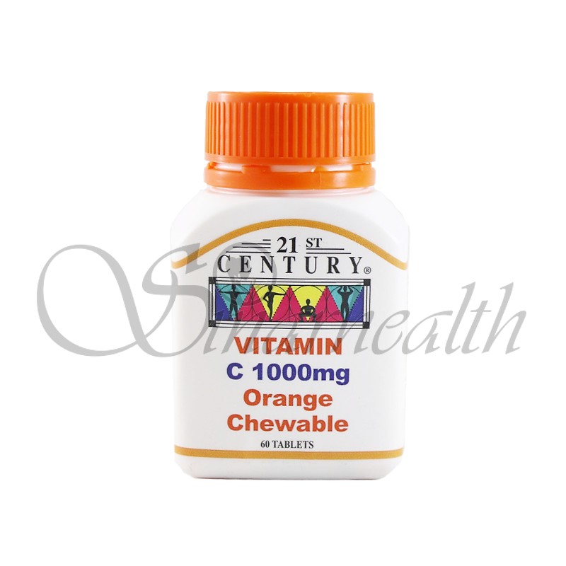 21st Century Vitamin C 1000mg Orange Chewable 60 tablets Shopee Malaysia