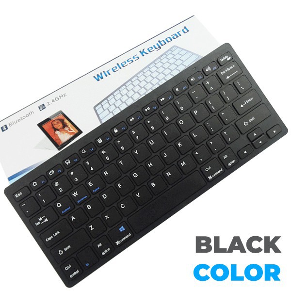 Universal Wireless Bluetooth Keyboard With Silent Laptop Papan Terkunci