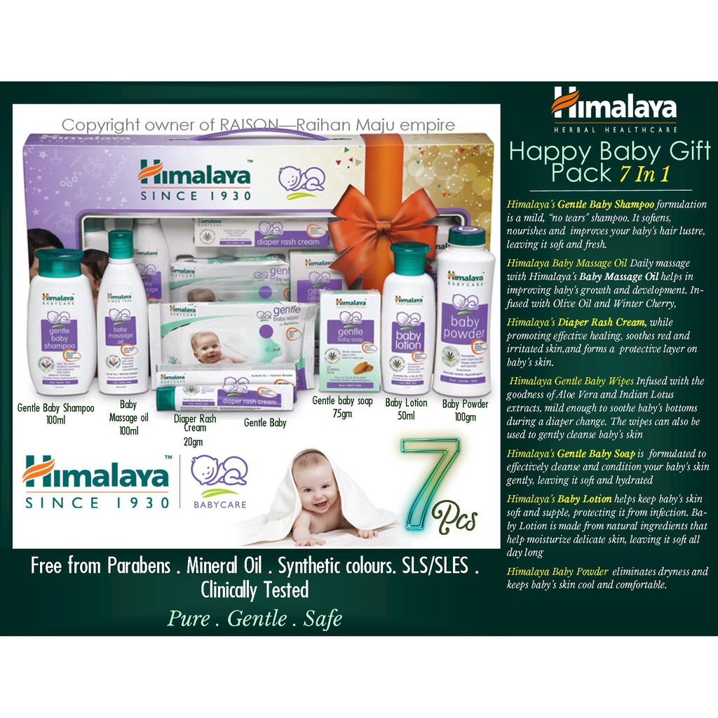 Himalaya Happy Baby Gift Pack 7 In 1(Limited Time Offer) Shopee Malaysia