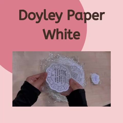 kertas doiley putih doyley paper kertas minyak bunga white 花底纸 dolly ...