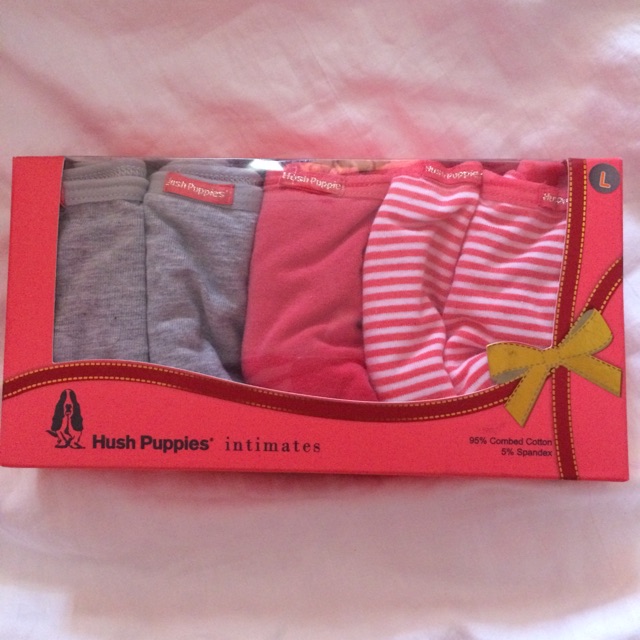 Hush Puppies 5pcs Ladies' Panties Cotton Spandex Hipsters