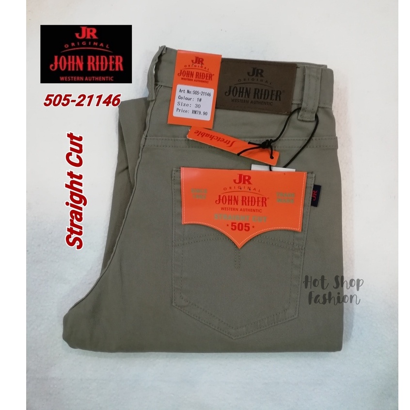 505-21146 Original John Rider Straight Cut/Soft Stretchable Cotton Jean ...