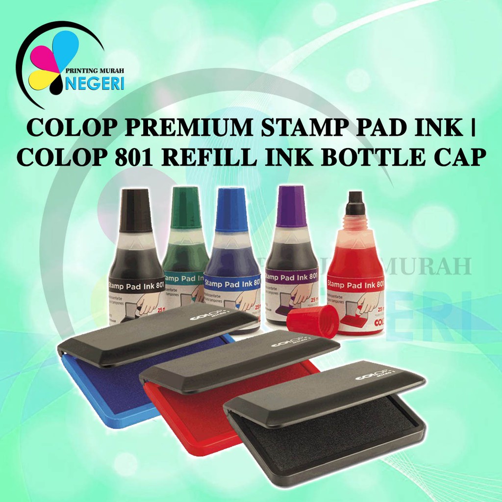COLOP Premium Stamp Pad Ink COLOP 801 Refill Ink Bottle 25ml Shopee