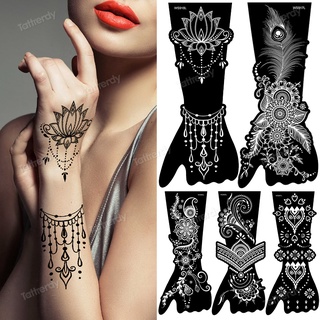 # Self Adhesive Hollow Template Tattoo Stencil Body Art Paint India Henna  Tattoo