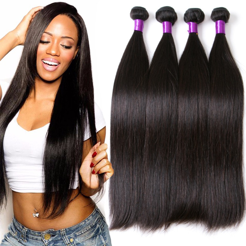 3pcs 100g 100 Unprocessed Human Hair Peruvian Straight Virgin