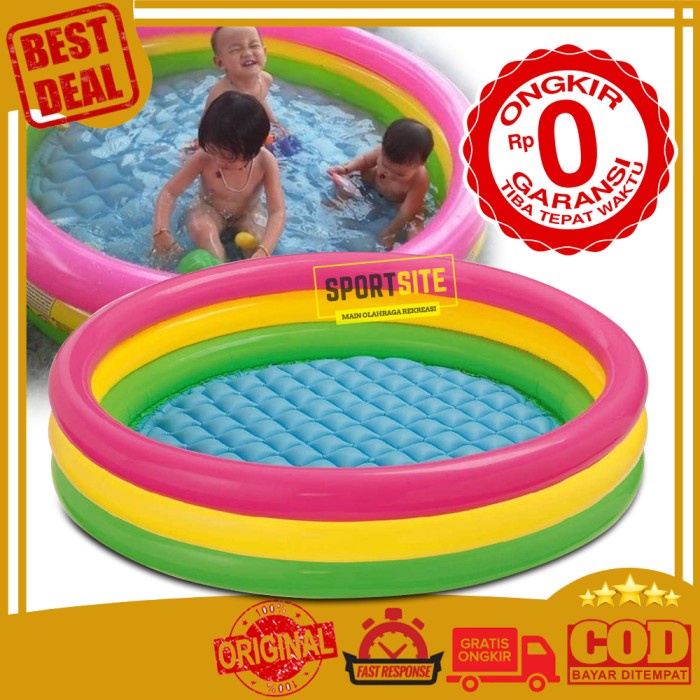 Intex Sunset Swim Pool 147 X 33Cm. Children'S Rubber Swimming Pool