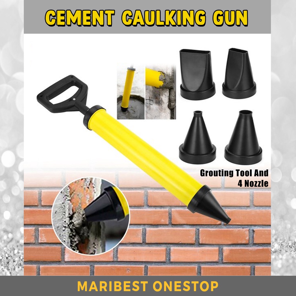 Caulking Gun Cement Lime Pump Grouting Mortar Sprayer Applicator Tool ...