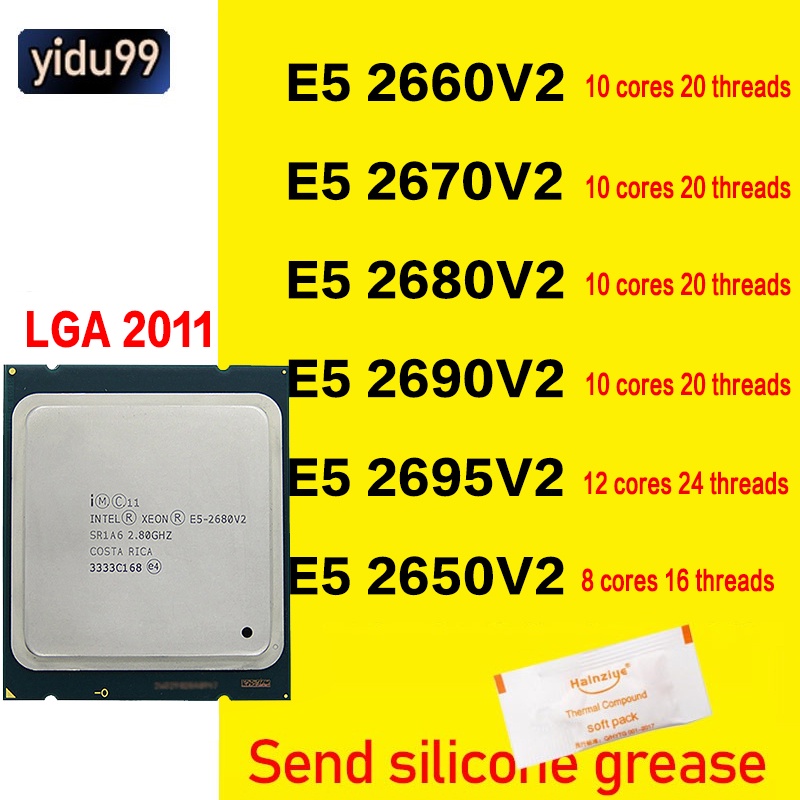 Intel/ Xeon E5-2660 V2 E5 2670V2 2680 2690 2695 E5 2650V2 CPU LGA 2011 ...