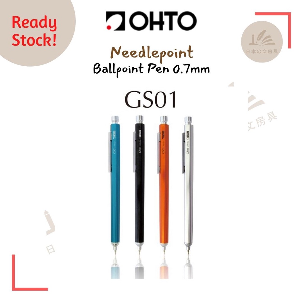 OHTO GS01 premium Aluminum Body Needlepoint Ballpoint Pen 0.7mm Shopee Malaysia