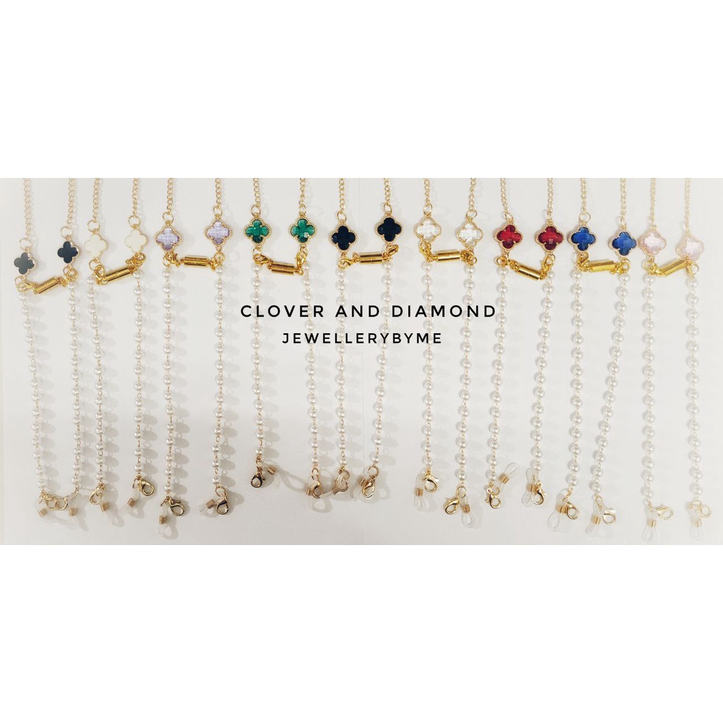 Half Pearl Magnetic Mask Extender Mask Chain Adjustable with magnet ...
