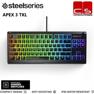 Apex 3 TKL, Water-resistant gaming keyboard, SteelSeries