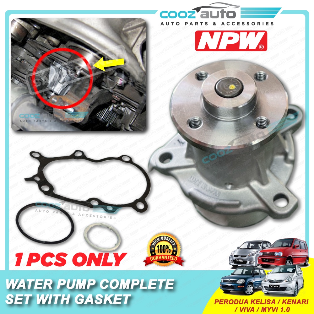 [ CLR ] NPW Perodua Kelisa Viva Kenari Myvi 1.0 Water Pump complete set ...
