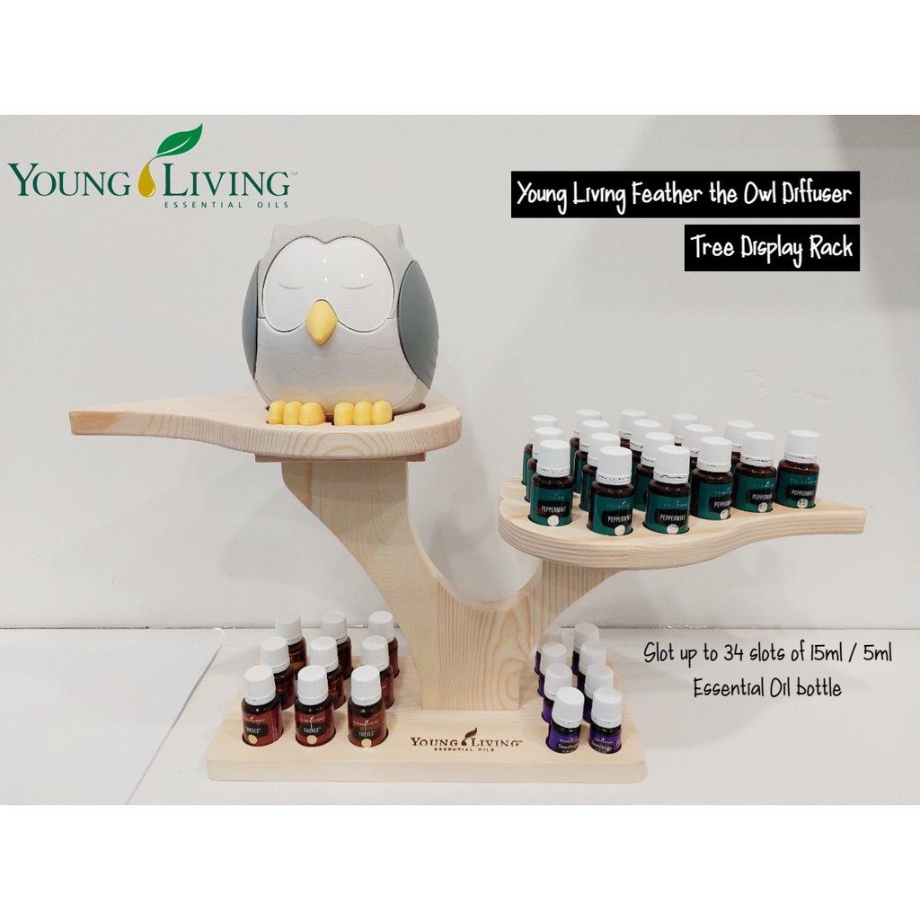 Young Living YL Owl Feather Diffuser Tree Display Rack / Essential Oil ...