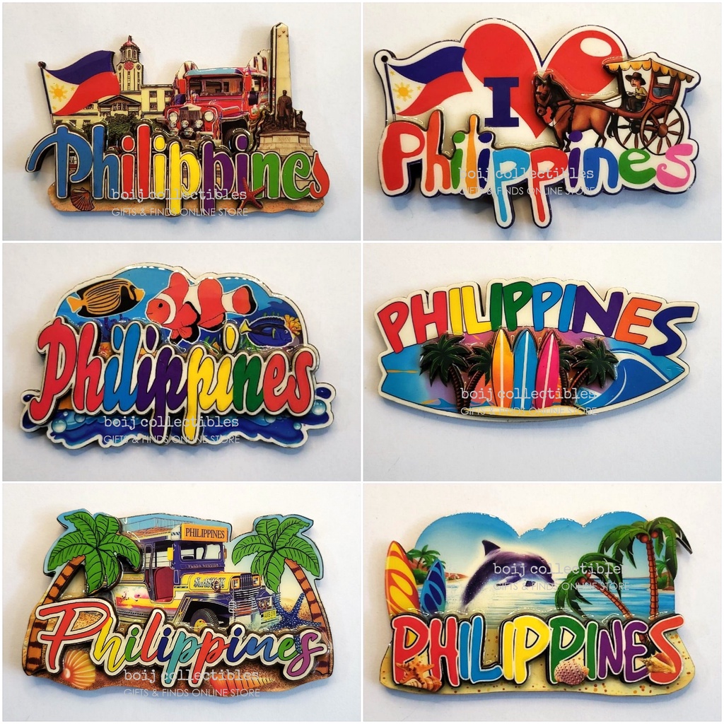 PHILIPPINES Wooden 2D Fridge Magnet Souvenirs and Collectibles with ...