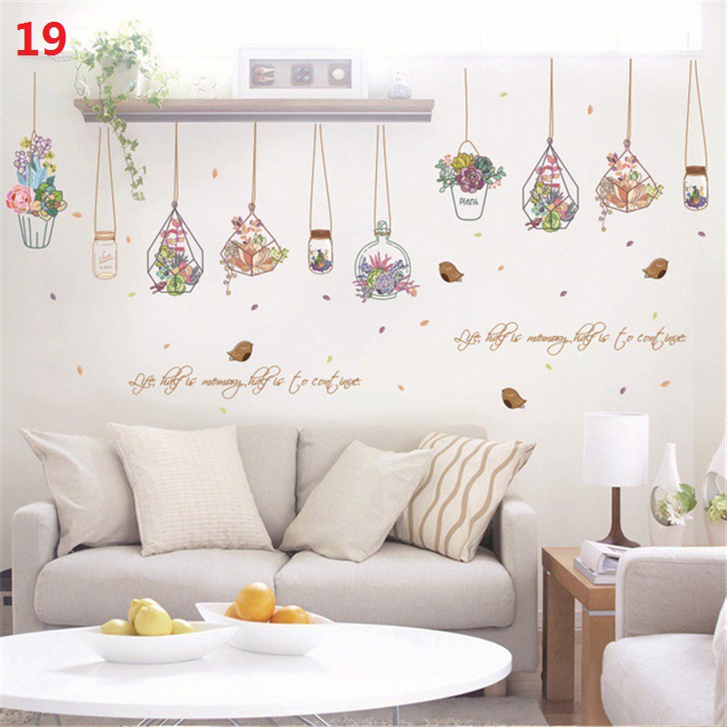 Removable Vinyl Decal Art Mural Home Decor Wall Stickers Shopee Malaysia