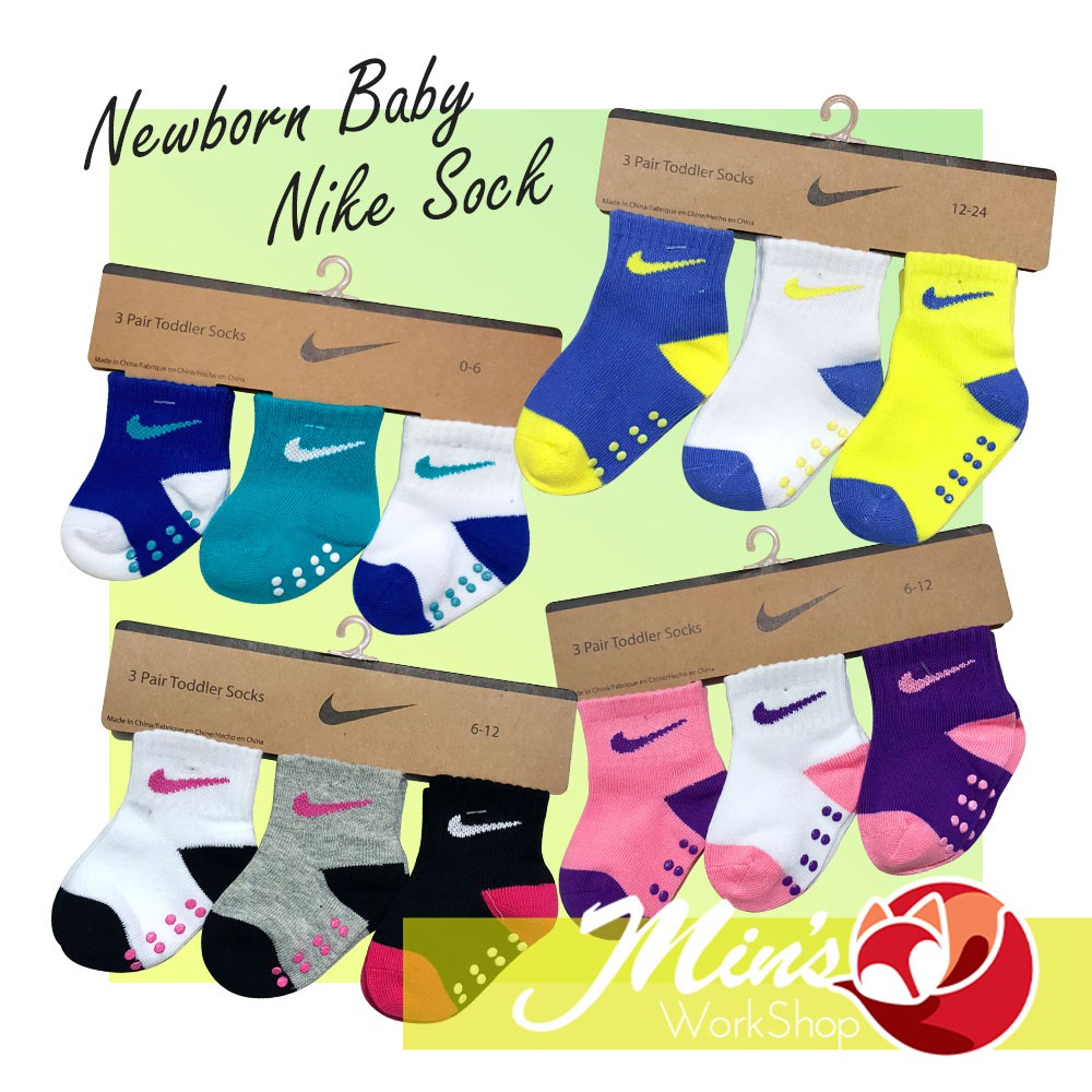 Newborn baby outlet nike socks