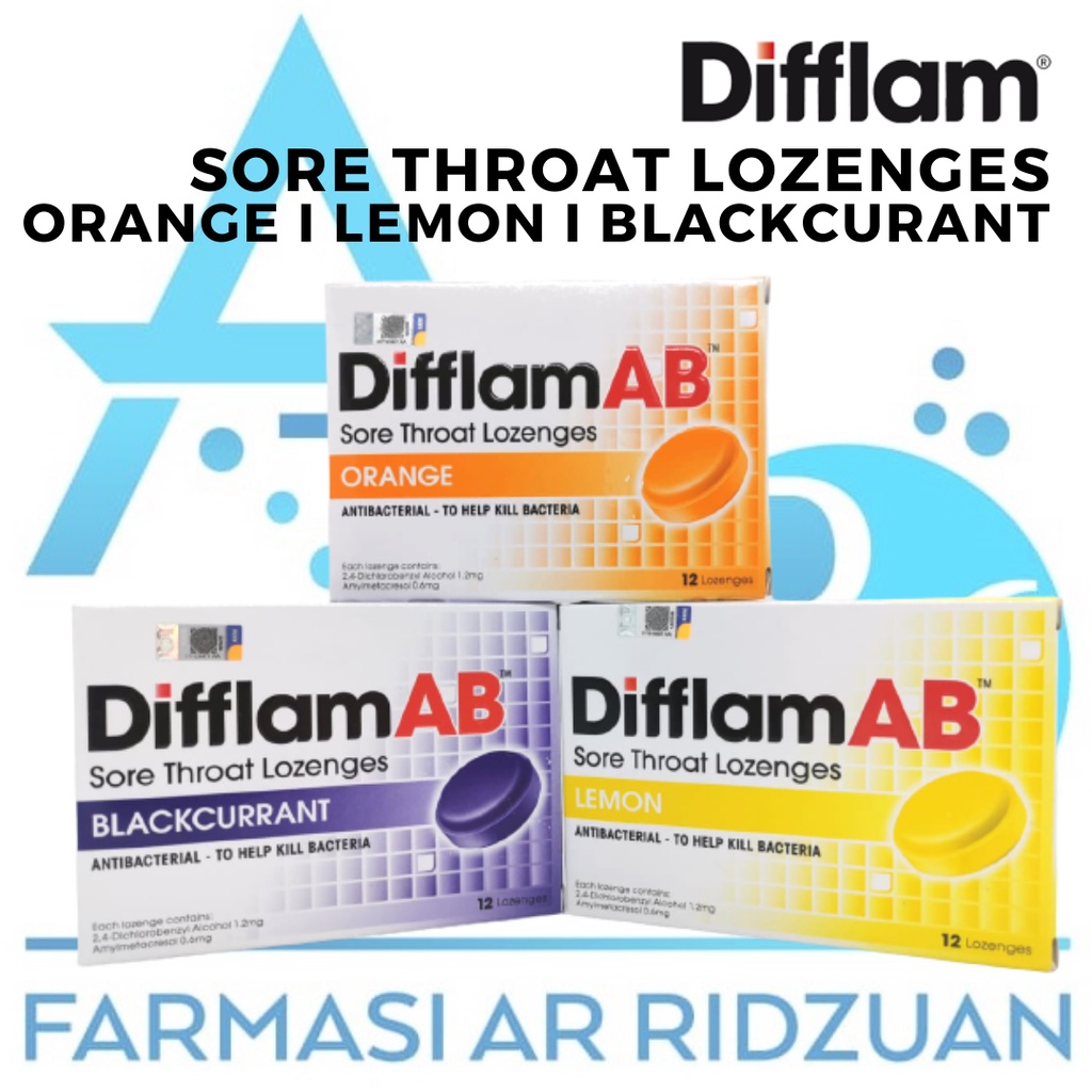 Difflam AB Sore Throat Lozenges | Shopee Malaysia