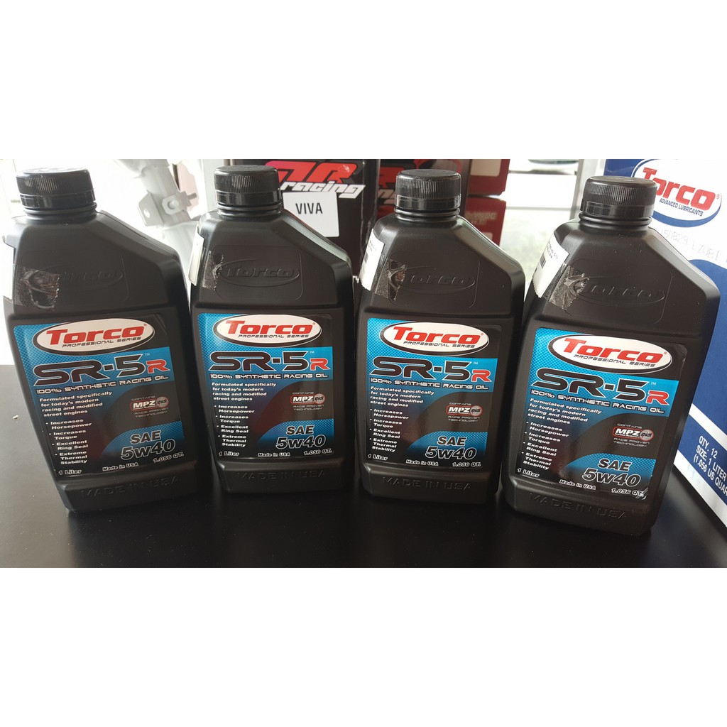 SR-5 GDL 100% Synthetic Motor Oil - 5W30, 5W40. - TorcoUSA