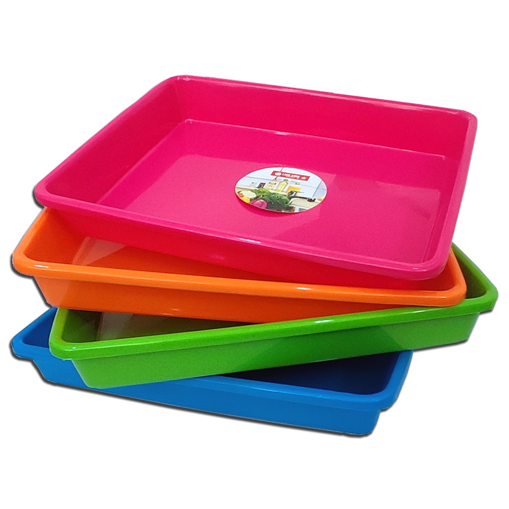 Small Colour Plastic Rectangle Tray Container | Shopee Malaysia