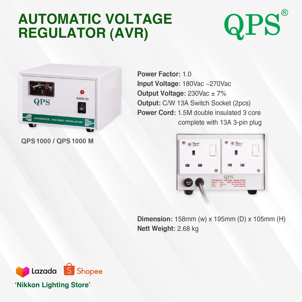 Qps Automatic Voltage Regulator Avr Qps Va Shopee Malaysia