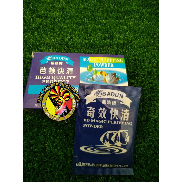 Badun Magic Purifying Water Powder 1pack betul2 air jernih | Shopee ...
