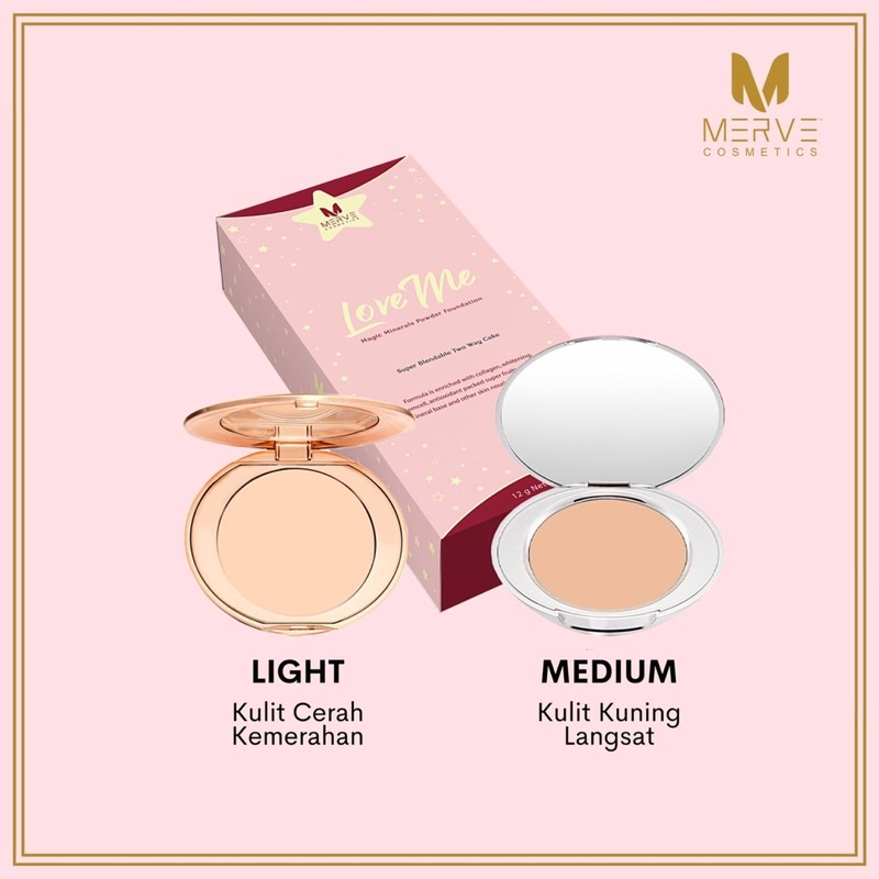 Merve Cosmetics Love Me Powder compact powder | Shopee Malaysia