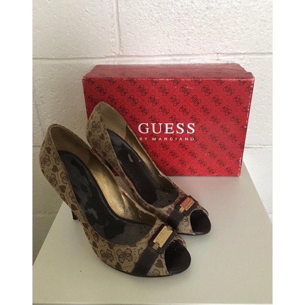 Guess peep hot sale toe