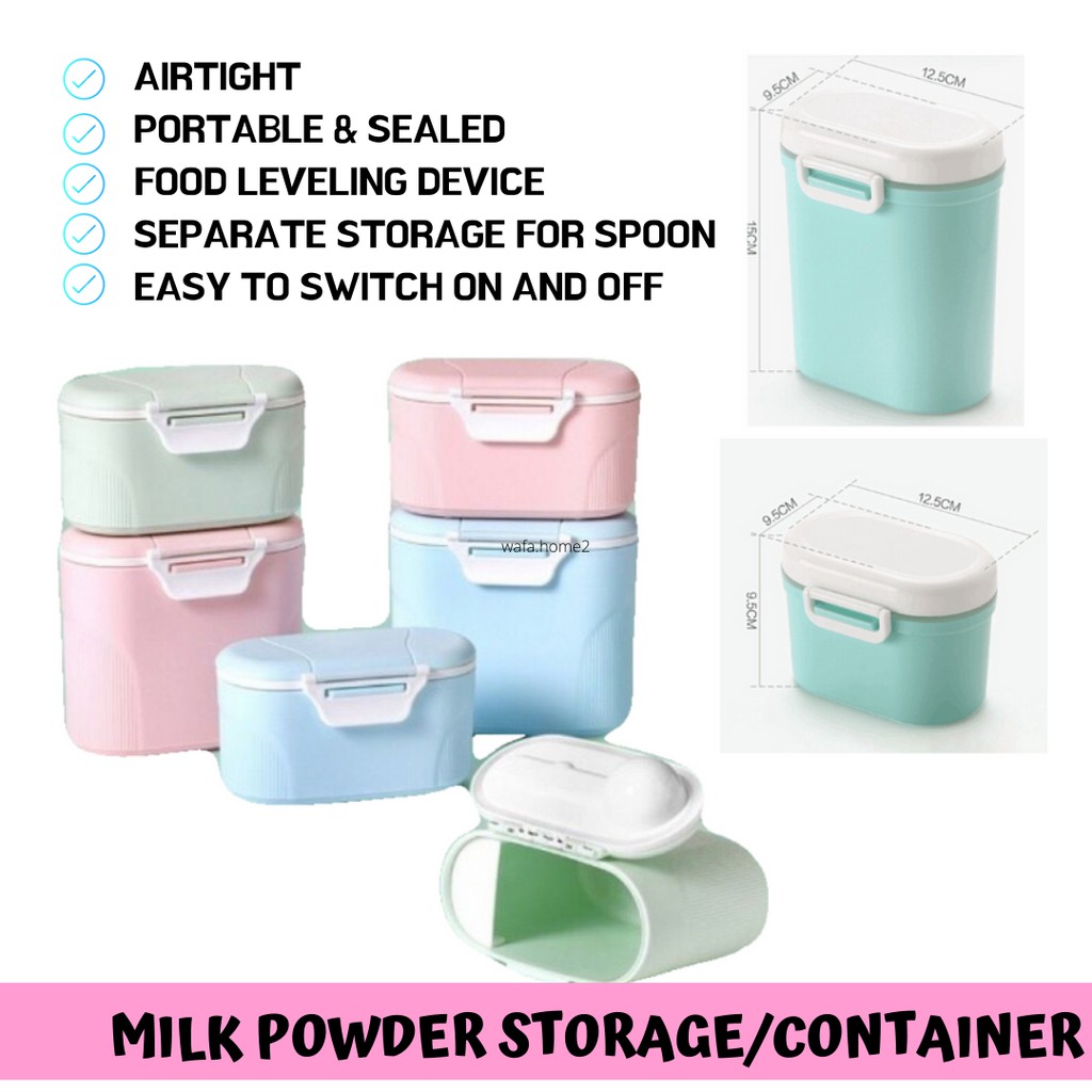 BEKAS SUSU TEPUNG | MILK POWDER CANISTER STORAGE AIRTIGHT PORTABLE ...
