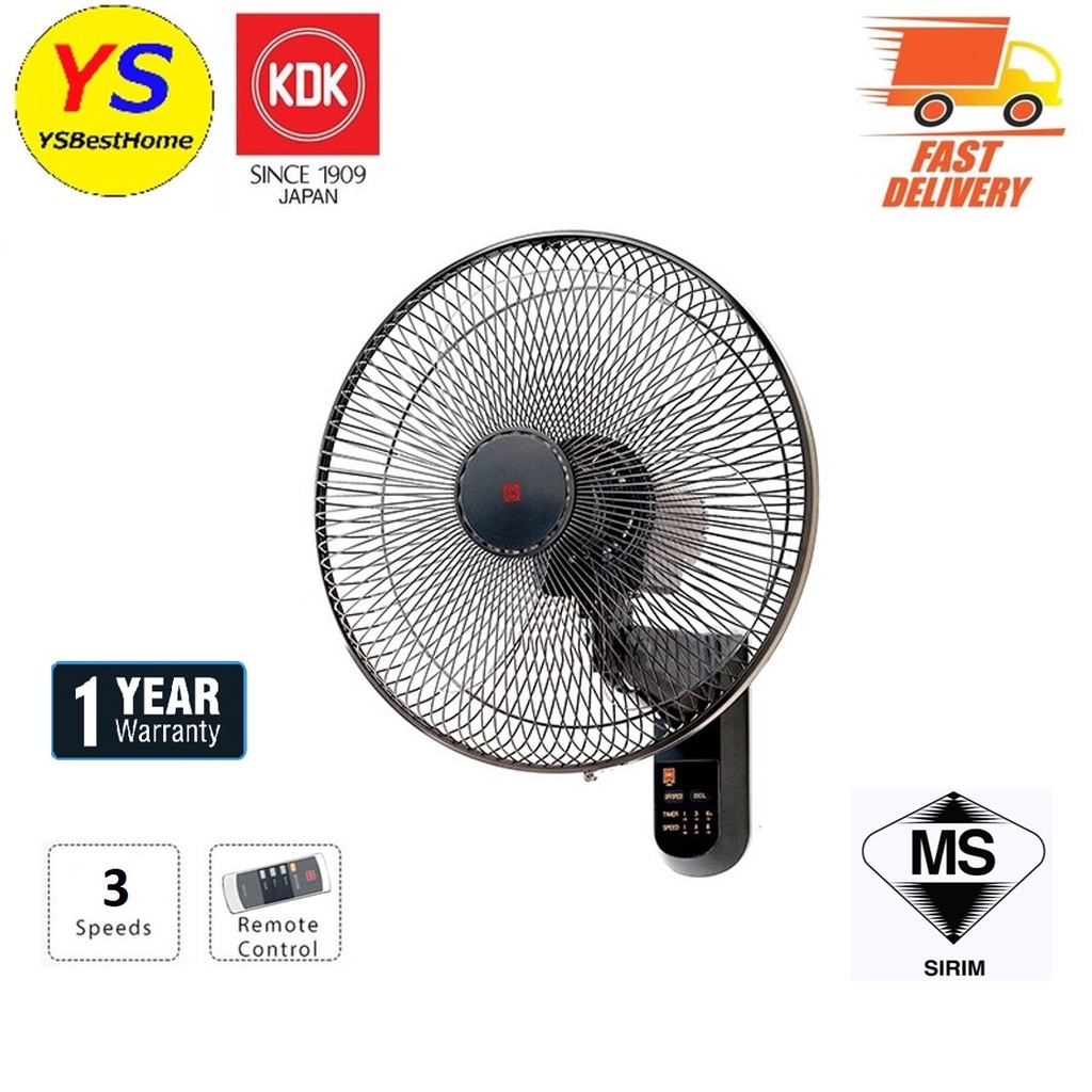 KDK Remote Control 16" Wall fan KC4GR (40cm/16″) Shopee Malaysia