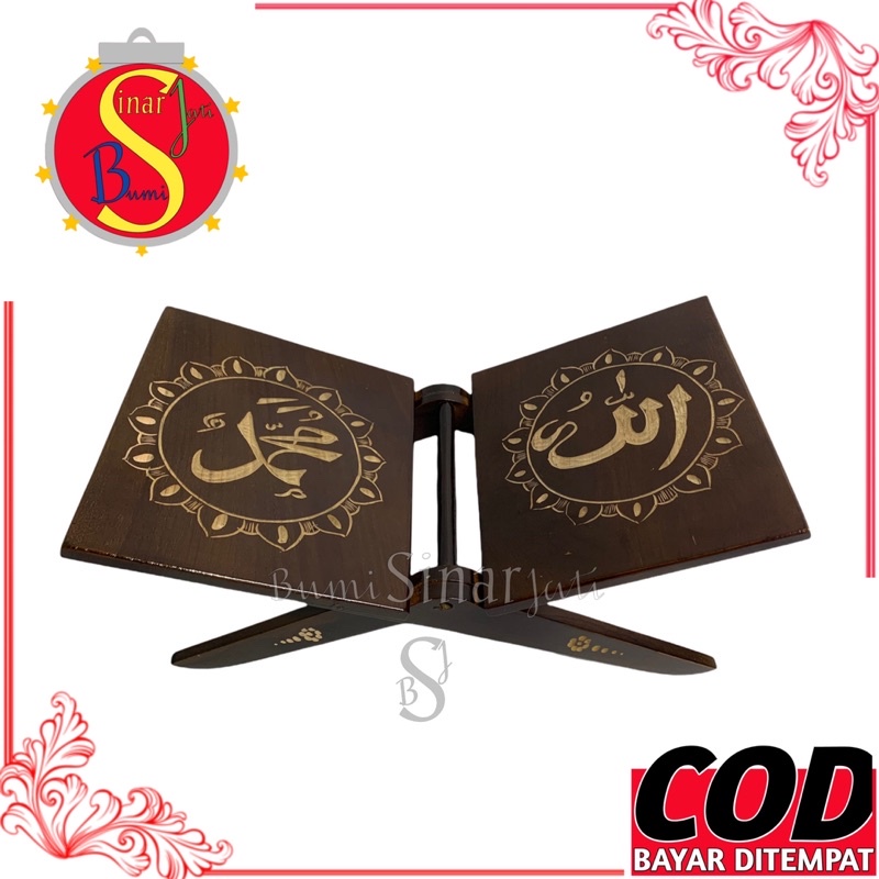 KAYU Rekal - Lekar - Rekal Al-Quran Reading Place Made from Genuine ...