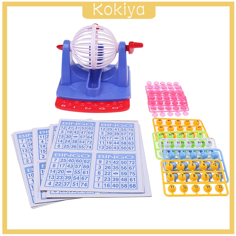 [kokiyaMY] Family Machine Cage Game Set 75 Balls Numbered 56 Cards ...