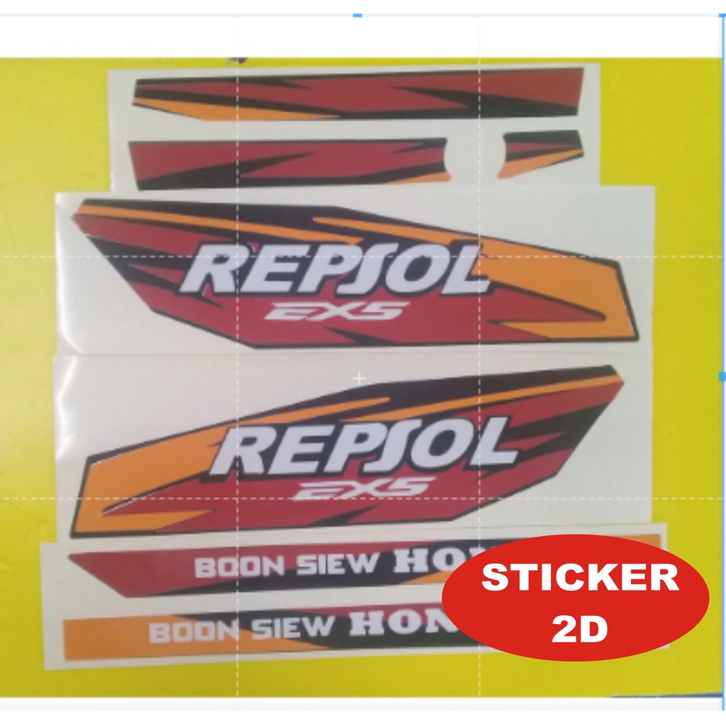 20230830322 STICKER HONDA EX5 C100 ORACAL CLEAR COATED STICKER 2D