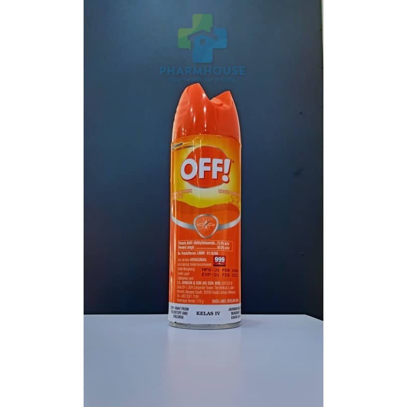 (OFF!!!) INSECT REPELLENT AEROSOL SPRAY 170G(EXP 2/2023) Shopee