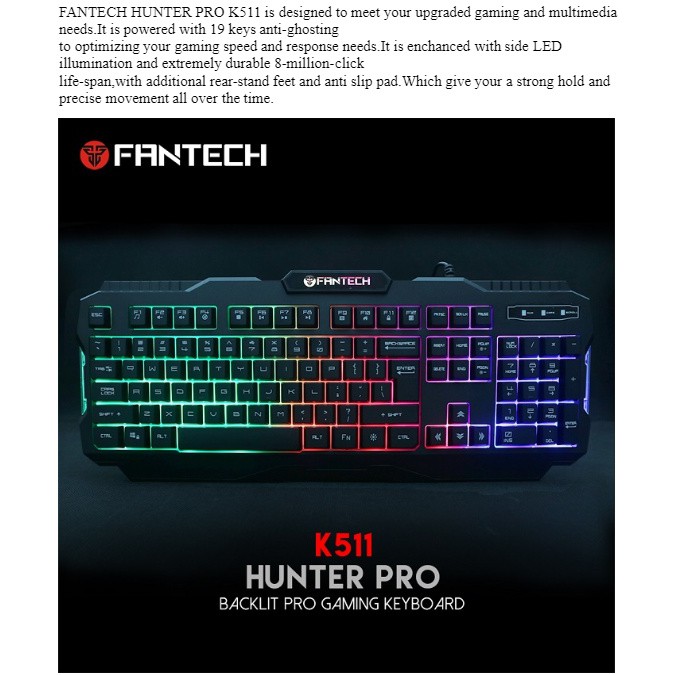 wireless keyboard/mouse pad/wireless mouse/ 2021FANTECH K511 HUNTER PRO