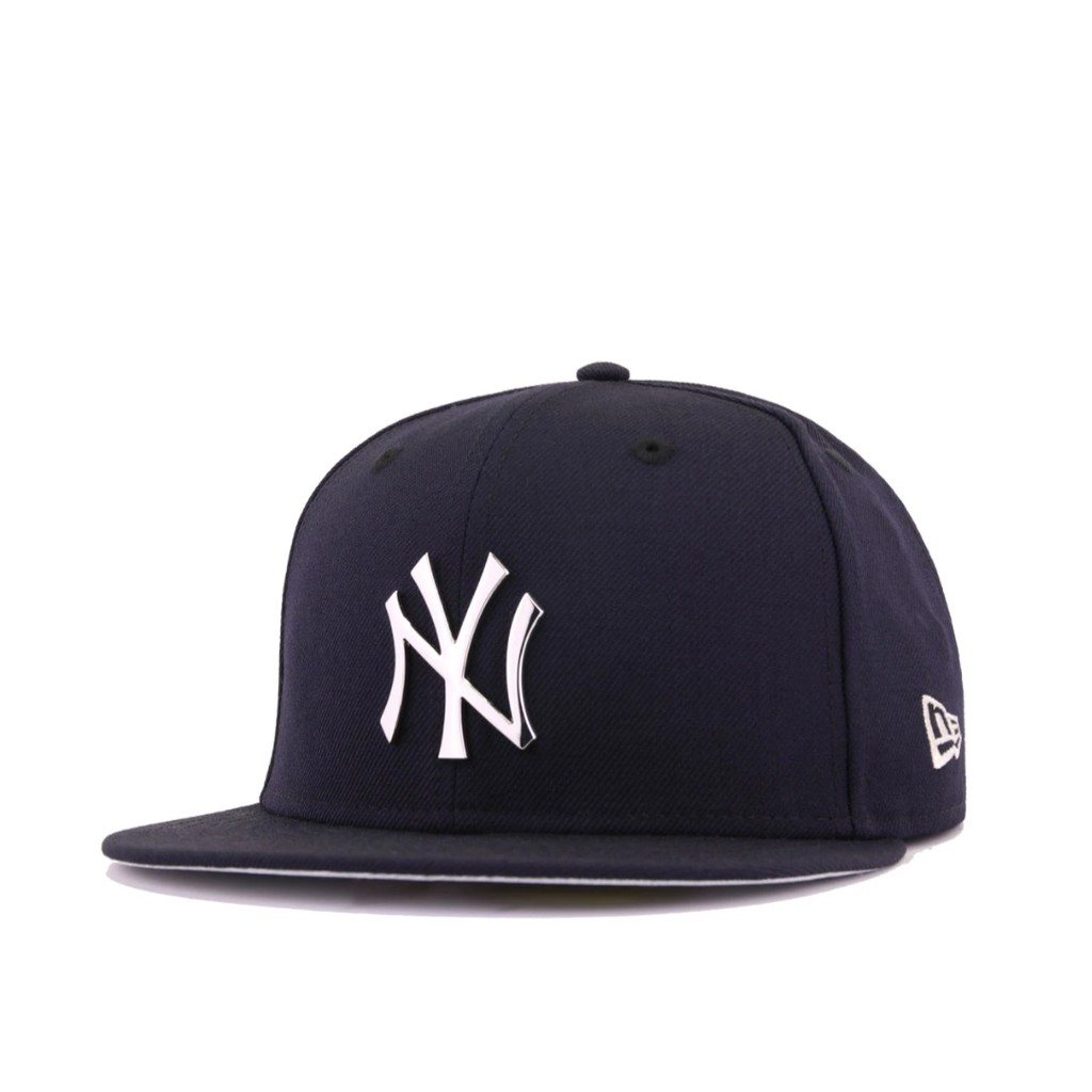 [Ready Stock] New York Yankees Authentic Navy Silver Metal Badge New ...