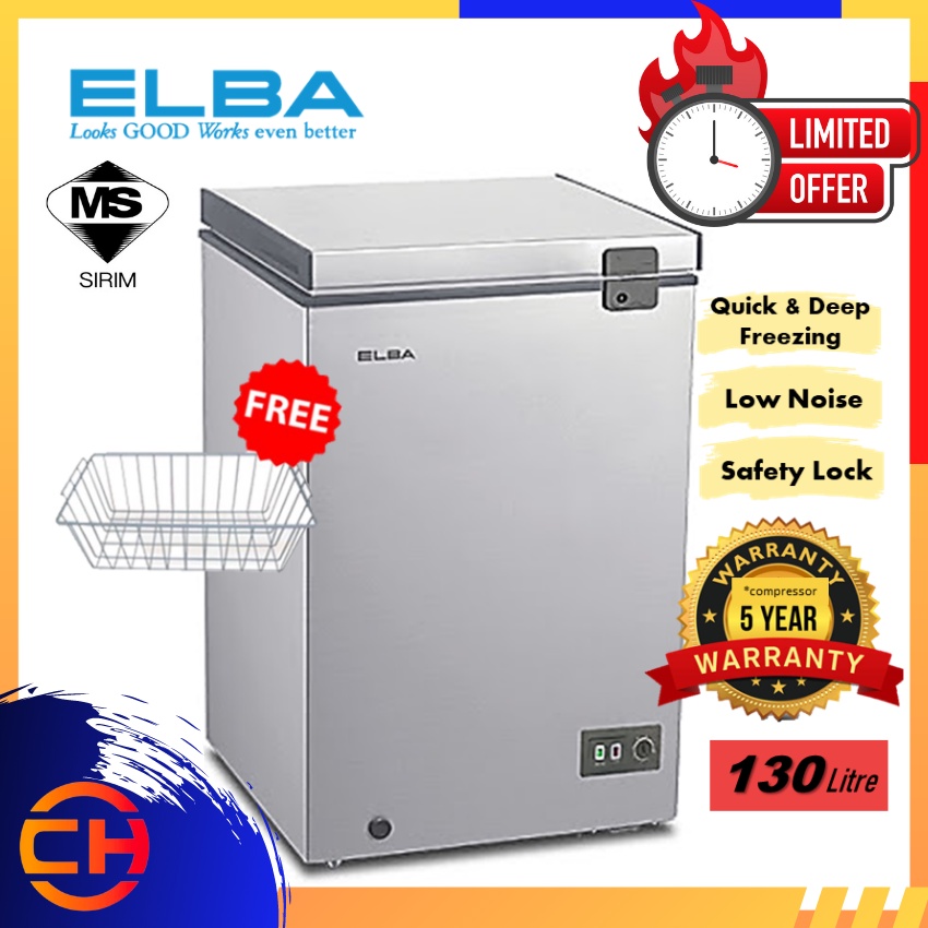 ELBA 130L CHEST FREEZER ARTICO EFE1310(GR) PETI SEJUK Shopee Malaysia
