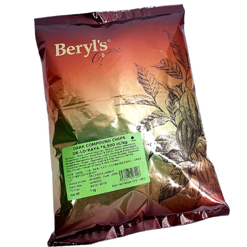 BERLY'S CHOCOLATE CHIP 1KG/BERLY'S Gourmet Dark Compound Chip | Shopee ...