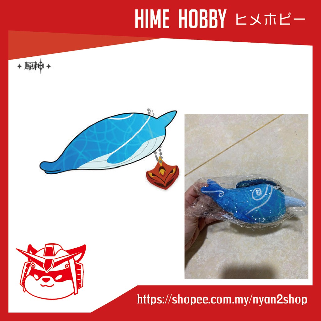 [Ready Stock] Genshin Impact Childe , Tartaglia Whale Plush / Plushie