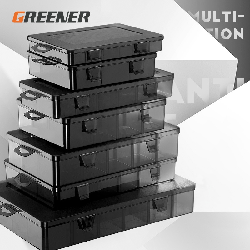 Greener Parts Box Plastic Multicell Storage Screw Box Tool