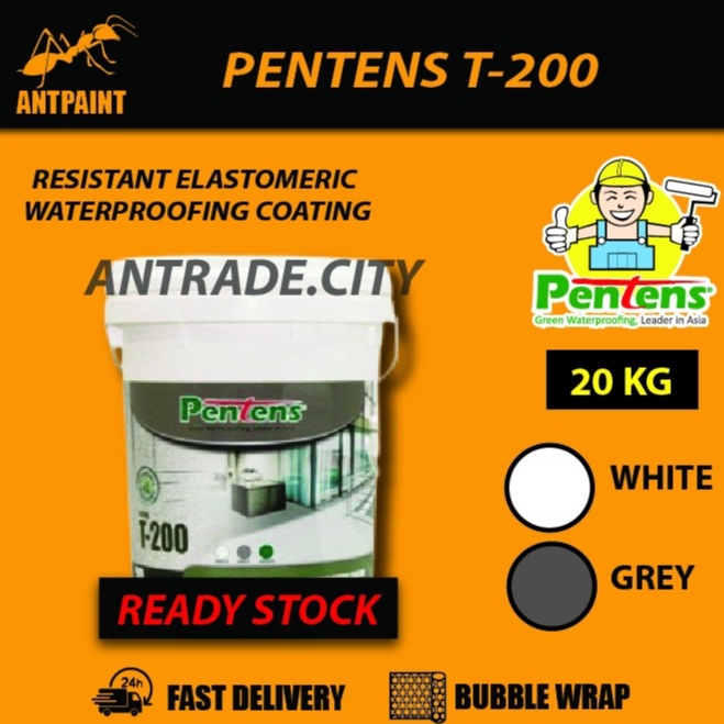 20KG PENTENS T-200 UV Resistant Elastomeric Waterproofing Coating ...