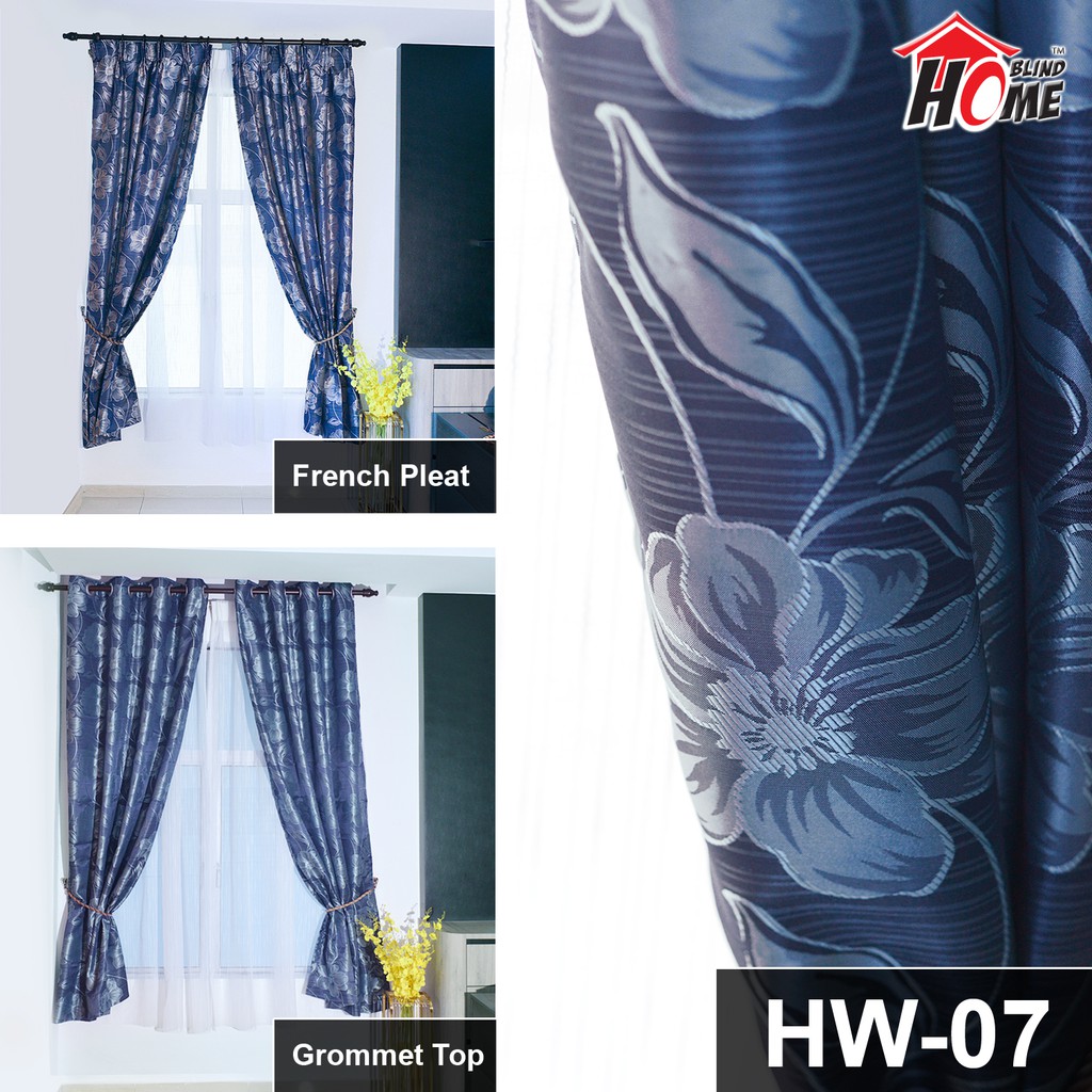 [HOME BLIND] Langsir HAVANA / Langsir Corak /Curtains Hook Or Ring ...