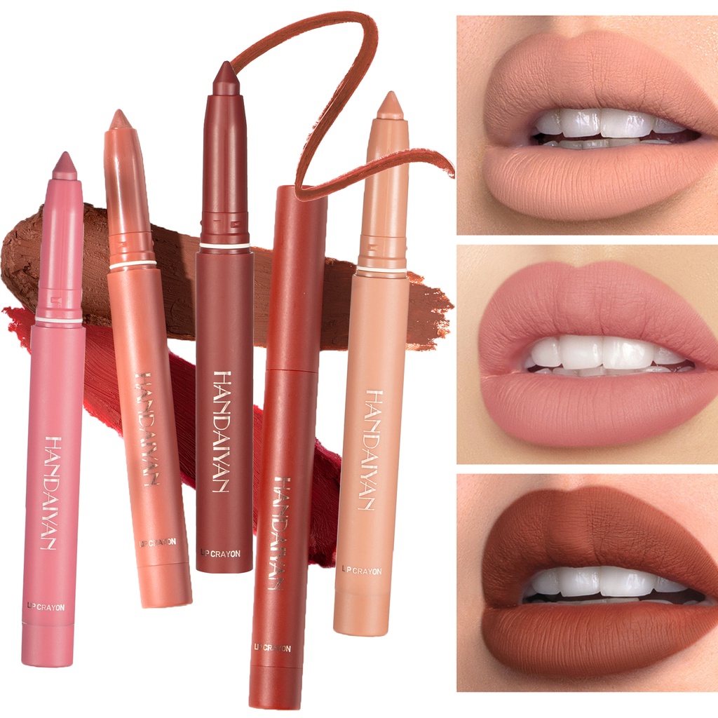 6 Colors Velvet Matte Lipsticks Waterproof Long Lasting Nude Lipstick Lips Makeup Tint Pen 
